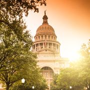 Top of Texas Capitol in Austin